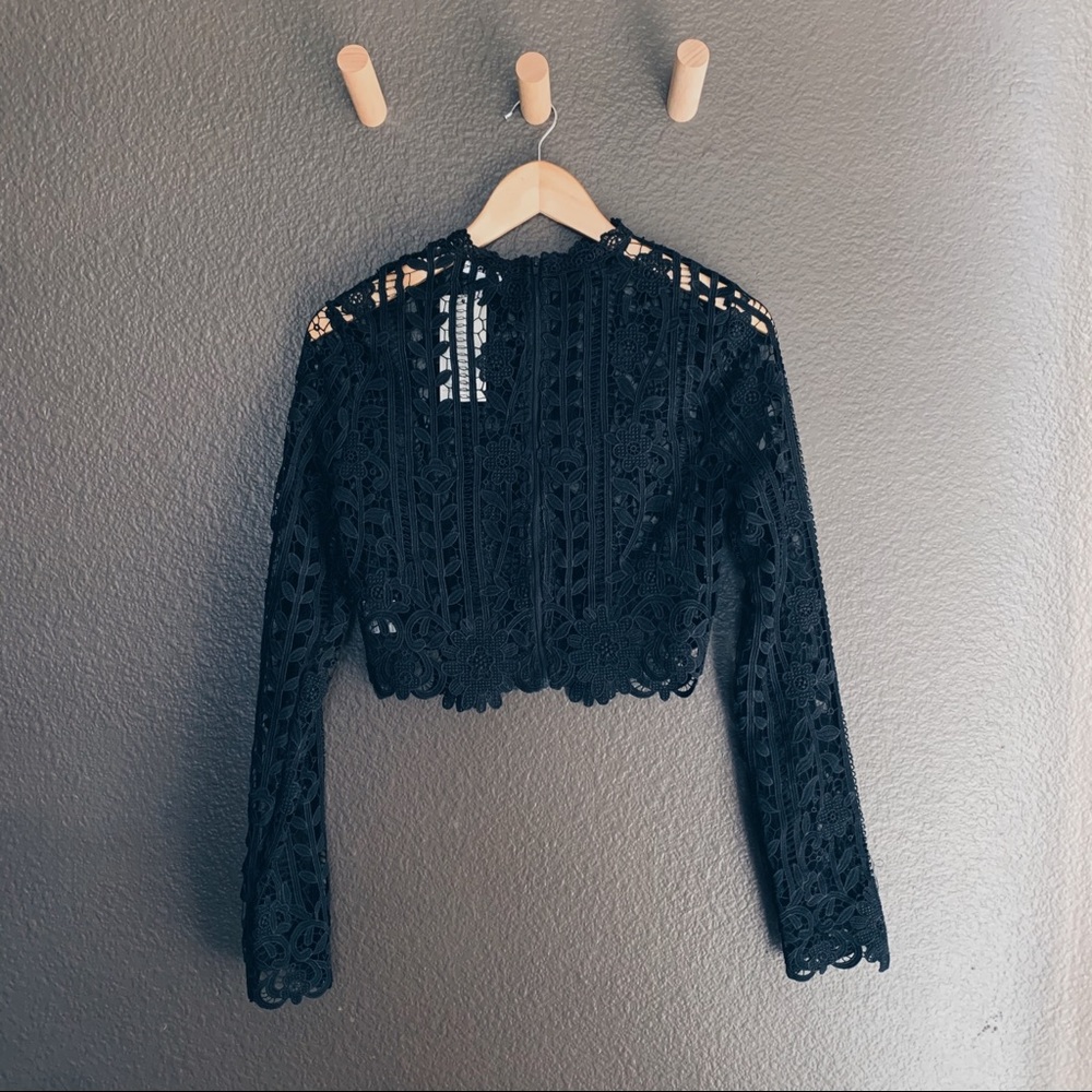 Tobi - Style and Lace Crop Top | Black - NWT - Picture 2 of 4